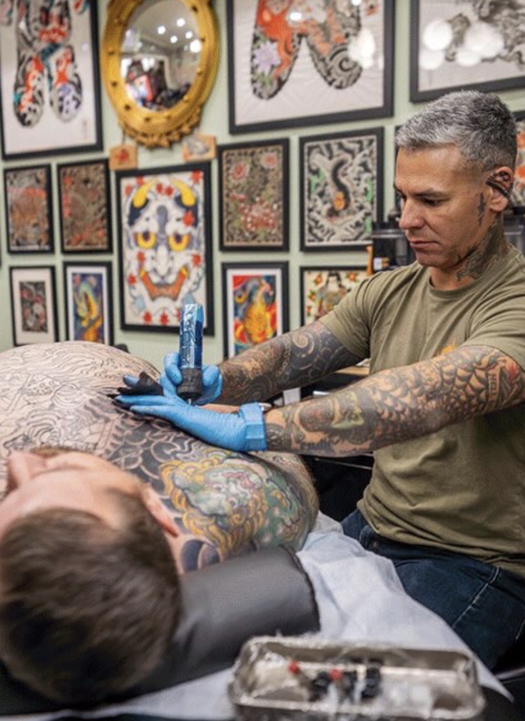 Portrait of Chopper, Japanese tattoo artist in St. Petersburg FL